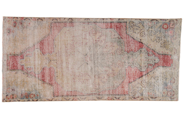 3.5x8 Vintage Distressed Fragment Oushak Rug Runner // ONH Item ee003649