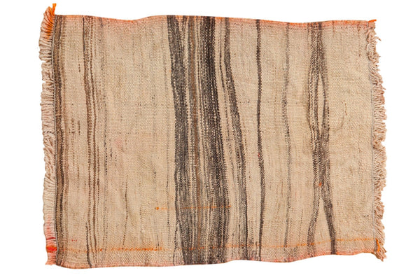 2x2.5 Vintage Distressed Turkish Kilim Square Rug Mat // ONH Item ee003653