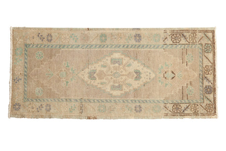 1.5x3.5 Vintage Distressed Oushak Rug Mat Runner // ONH Item ee003656