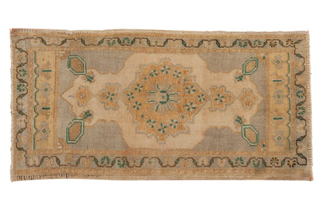 1.5x3.5 Vintage Distressed Oushak Rug Mat Runner // ONH Item ee003658