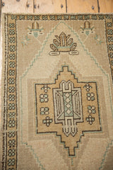 1.5x3 Vintage Distressed Oushak Rug Mat // ONH Item ee003659 Image 5