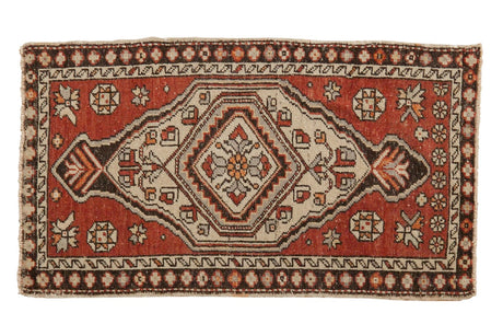 1.5x3 Vintage Distressed Oushak Rug Mat // ONH Item ee003672