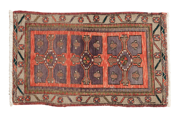 1.5x3 Vintage Distressed Oushak Rug Mat // ONH Item ee003675