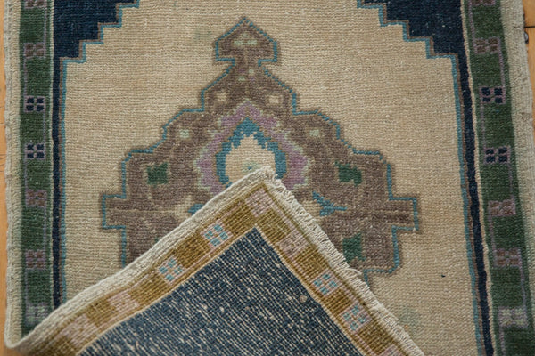 1.5x3 Vintage Distressed Oushak Rug Mat // ONH Item ee003679 Image 6