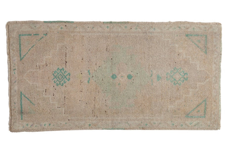 1.5x3 Vintage Distressed Oushak Rug Mat // ONH Item ee003680