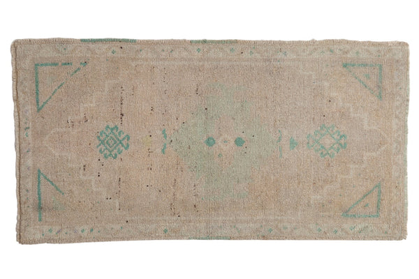1.5x3 Vintage Distressed Oushak Rug Mat // ONH Item ee003680