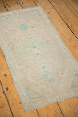 1.5x3 Vintage Distressed Oushak Rug Mat // ONH Item ee003680 Image 2