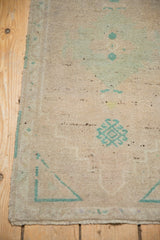 1.5x3 Vintage Distressed Oushak Rug Mat // ONH Item ee003680 Image 4