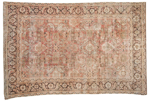 7x10.5 Vintage Distressed Mahal Carpet // ONH Item ee003688