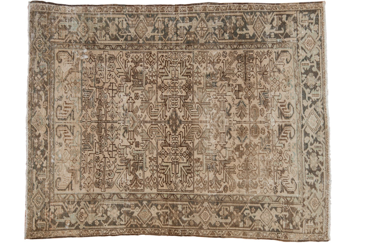 6.5x8 Vintage Distressed Mehrivan Carpet // ONH Item ee003692