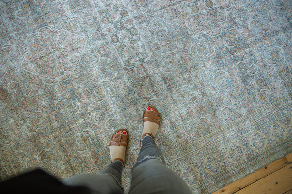 7.5x16.5 Antique Distressed Khorassan Carpet Runner // ONH Item ee003705 Image 1