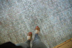 7.5x16.5 Antique Distressed Khorassan Carpet Runner // ONH Item ee003705 Image 1