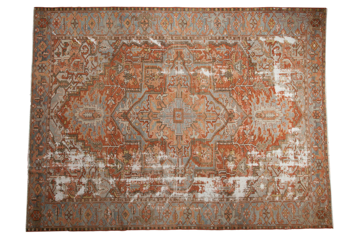 8x11 Antique Distressed Karaja Carpet // ONH Item ee003706