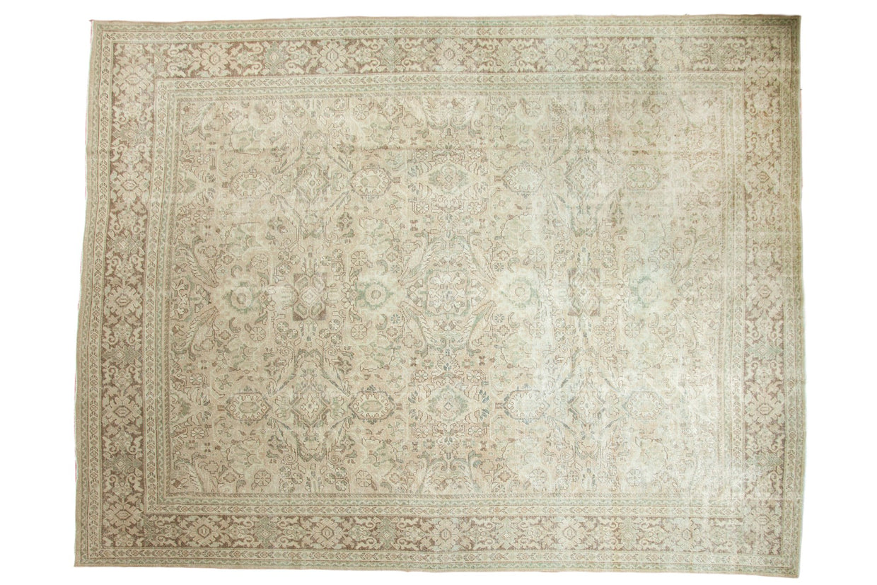 10.5x13.5 Vintage Distressed Mahal Carpet // ONH Item ee003709