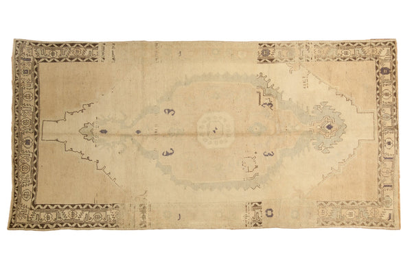 5.5x11 Vintage Distressed Oushak Rug Runner // ONH Item ee003711