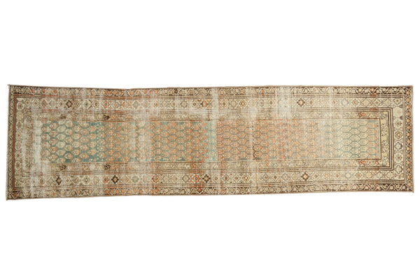3x10.5 Vintage Distressed Malayer Rug Runner // ONH Item ee003713