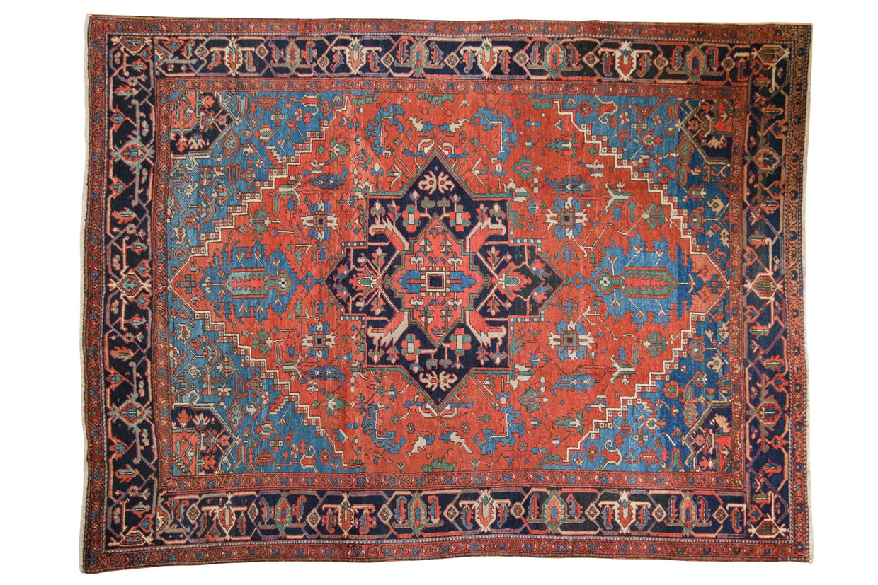 7.5x10 Antique Heriz Carpet // ONH Item ee003720