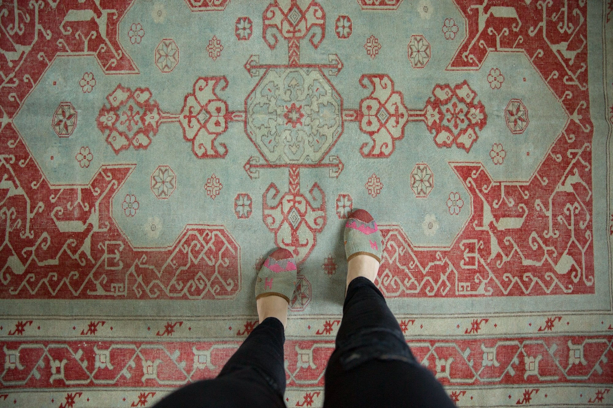 5x7 Vintage Distressed Oushak Rug // ONH Item ee003730 Image 1