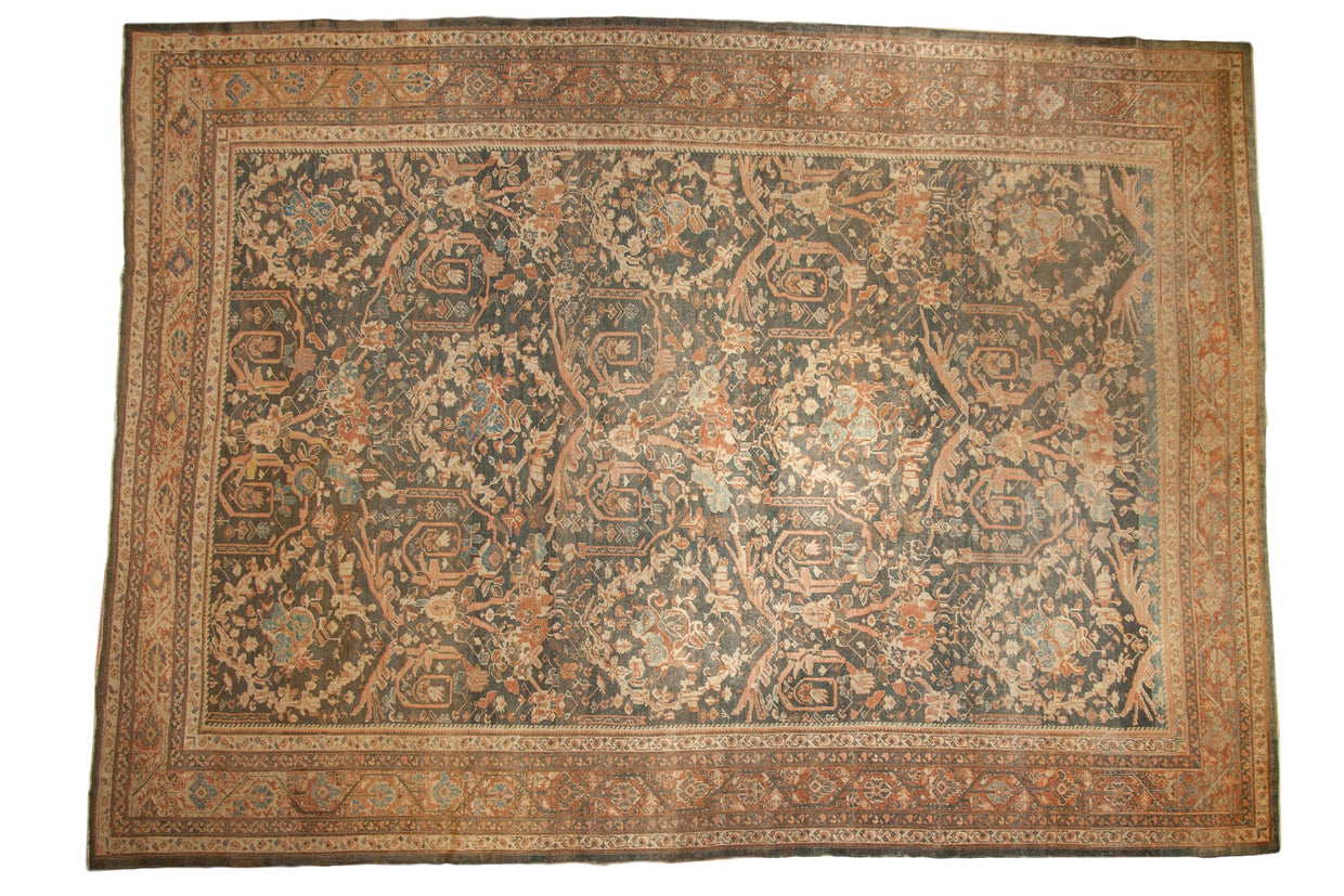 11x15.5 Vintage Distressed Mahal Carpet // ONH Item ee003740