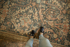 11x15.5 Vintage Distressed Mahal Carpet // ONH Item ee003740 Image 1