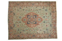 8.5x10.5 Vintage Distressed Tabriz Carpet // ONH Item ee003741