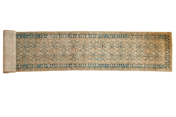 2.5x26.5 Vintage Distressed Hamadan Rug Runner // ONH Item ee003744