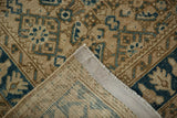 Distressed Hamadan rug runner showing Herati pattern, pile wear, and woven foundation.