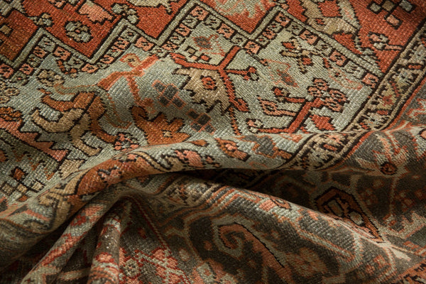 8x10.5 Vintage Distressed Heriz Carpet // ONH Item ee003746 Image 12