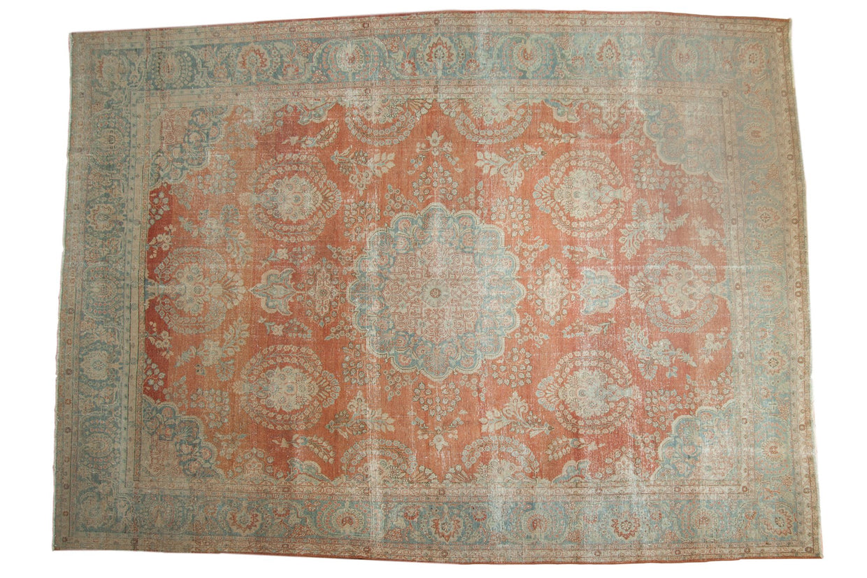 10x13.5 Vintage Distressed Mahal Carpet // ONH Item ee003748