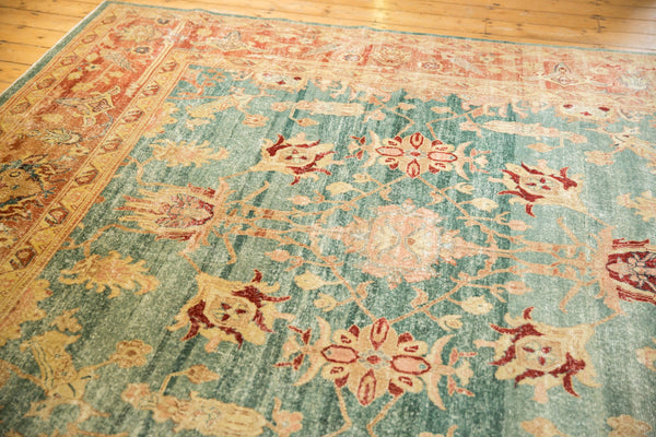 8.5x12 New Distressed Oushak Carpet // ONH Item ee003750 Image 8