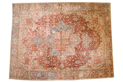 11.5x15.5 Vintage Distressed Heriz Carpet // ONH Item ee003751