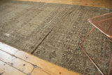 Distressed Hamadan runner's faded Herati motif, with oxidized silver, ivory, and blush abrashes.