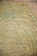 Distressed Malayer carpet field showing faded powder blue, beige, and sand boteh patterns.