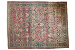 9.5x12.5 Vintage Distressed Tabriz Carpet // ONH Item ee003757