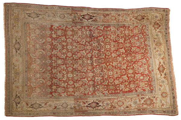 5x7 Antique Distressed Bijar Rug // ONH Item ee003762