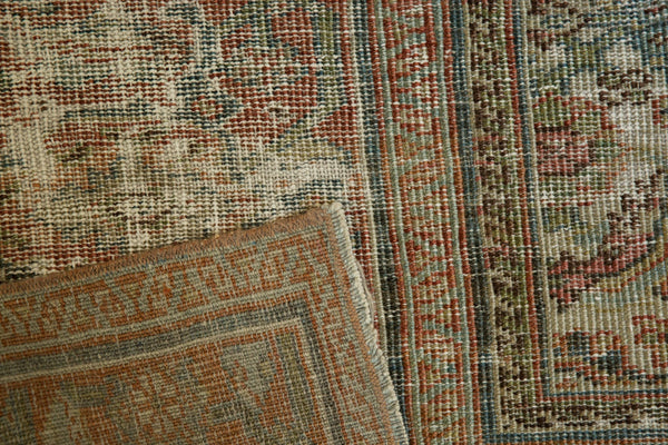 7x9.5 Vintage Distressed Fragment Mahal Carpet // ONH Item ee003776 Image 4