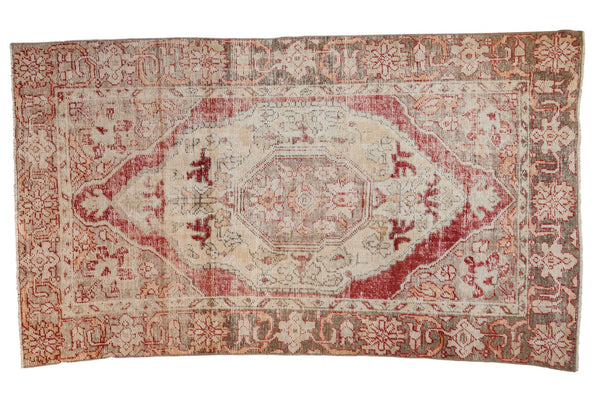4.5x7.5 Vintage Distressed Oushak Rug // ONH Item ee003777
