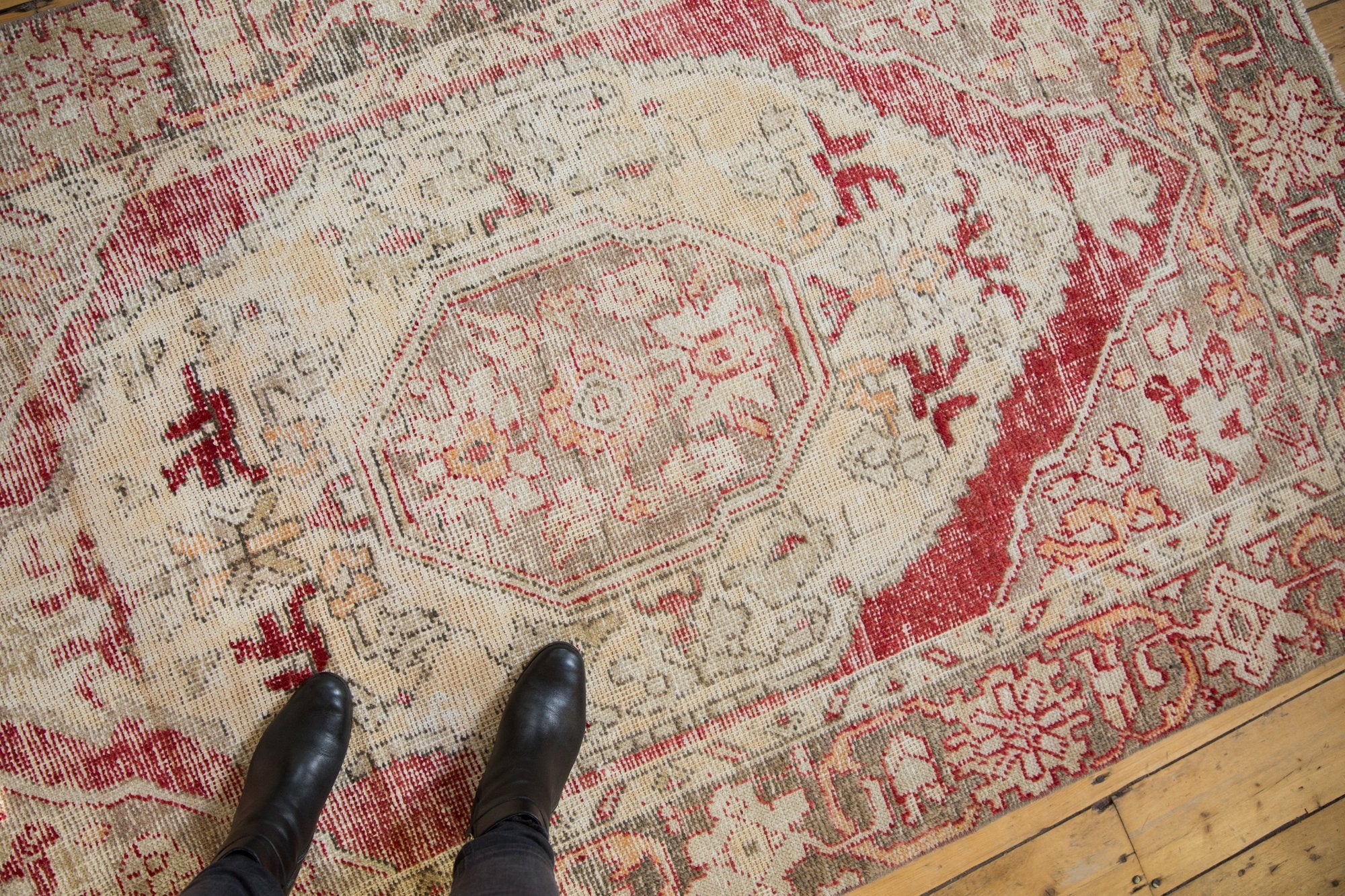 4.5x7.5 Vintage Distressed Oushak Rug // ONH Item ee003777 Image 1