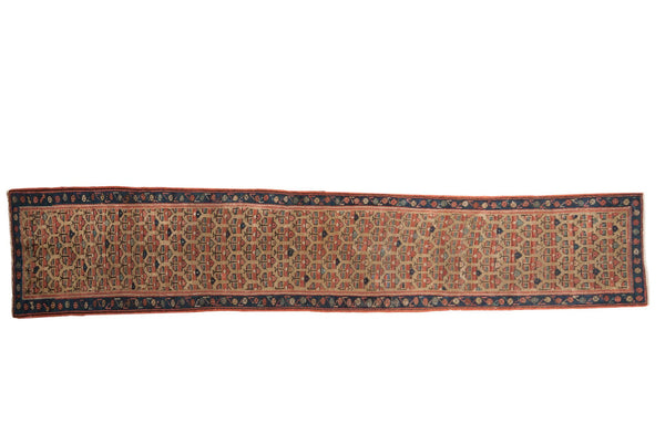 1.5x8 Antique Fragment Caucasian Rug Runner // ONH Item ee003779