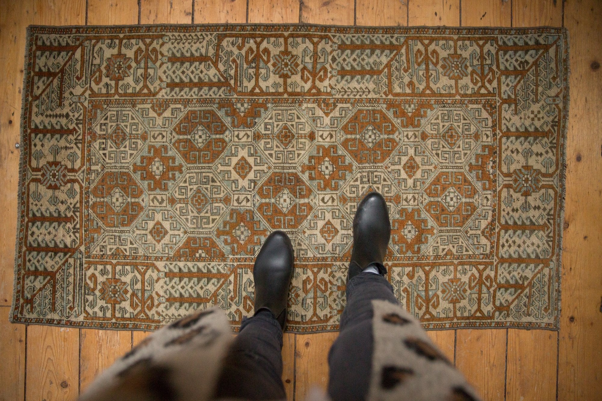 2.5x4.5 Vintage Distressed Belouch Rug // ONH Item ee003782 Image 1