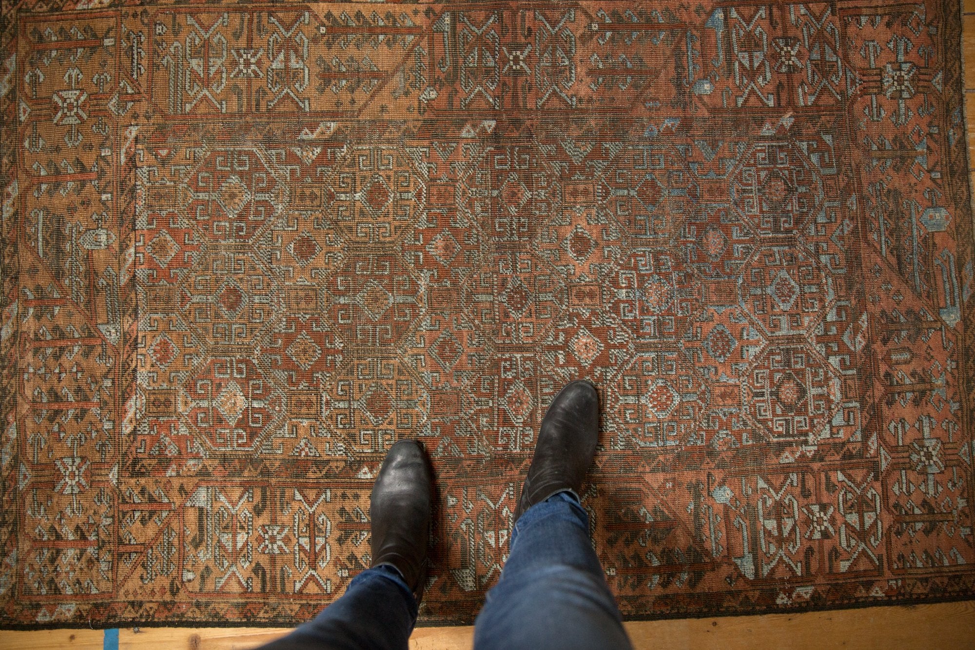 3.5x5.5 Vintage Distressed Belouch Rug // ONH Item ee003795 Image 1