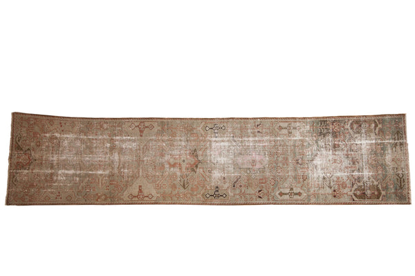 2.5x12 Vintage Distressed Fragment Hamadan Rug Runner // ONH Item ee003807