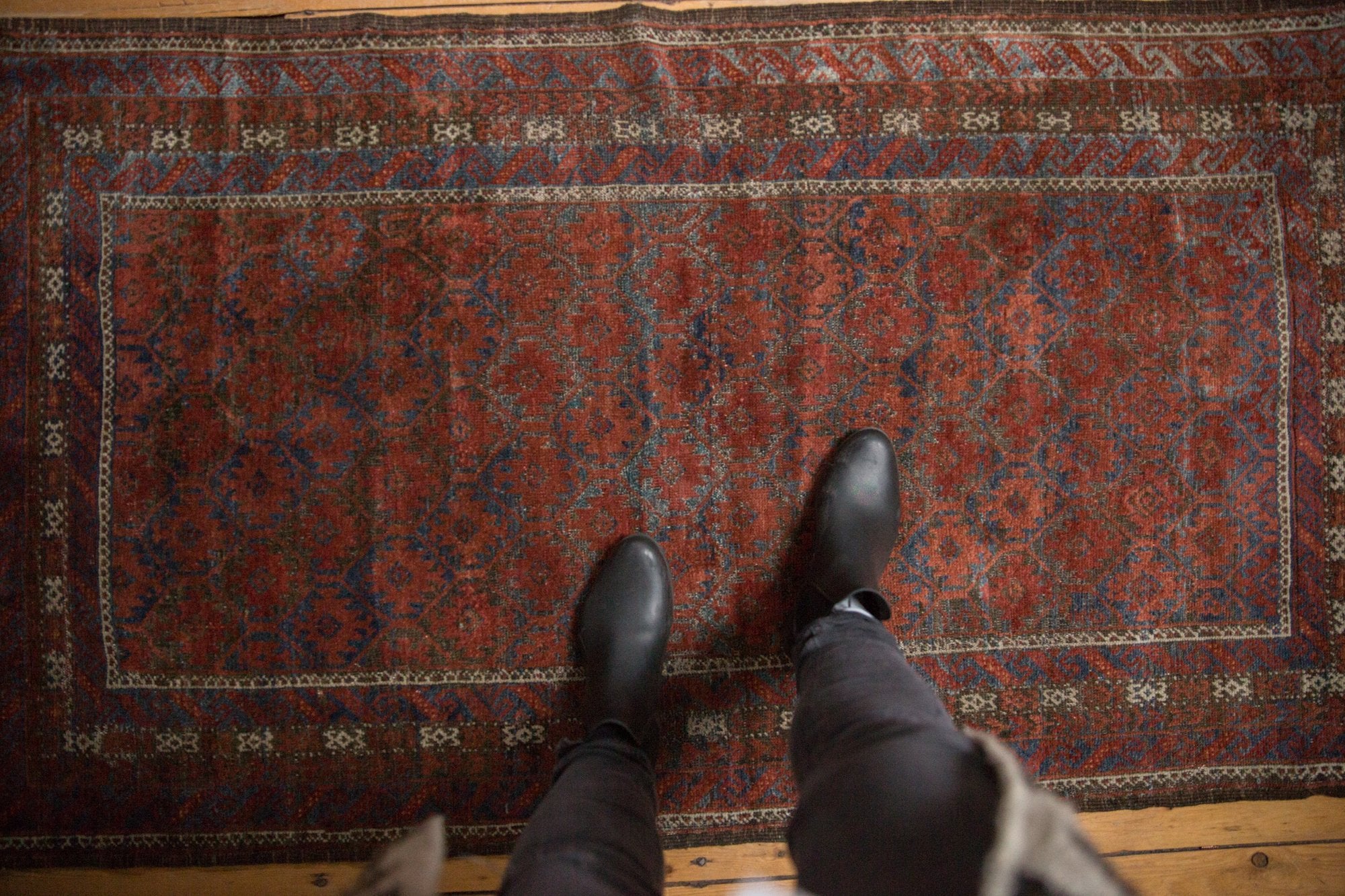 3x5.5 Vintage Distressed Belouch Rug // ONH Item ee003808 Image 1