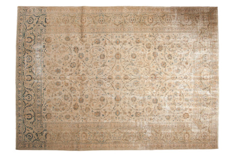8.5x12 Vintage Distressed Kashan Carpet // ONH Item ee003811