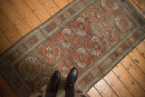 Visible worn texture featuring Bokhara guls and rams horn design motifs.
