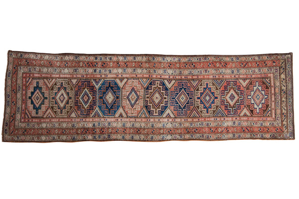 3x9.5 Vintage Distressed Malayer Rug Runner // ONH Item ee003818