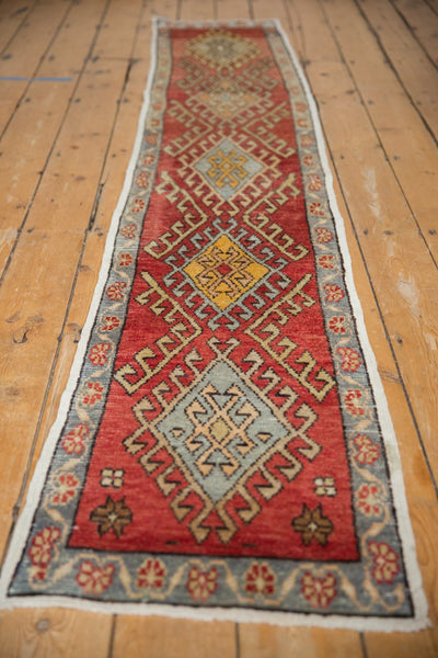 1.5x9 Vintage Distressed Oushak Rug Runner // ONH Item ee003820 Image 3