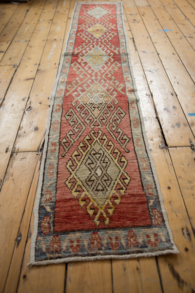 1.5x9 Vintage Distressed Oushak Rug Runner // ONH Item ee003820 Image 7