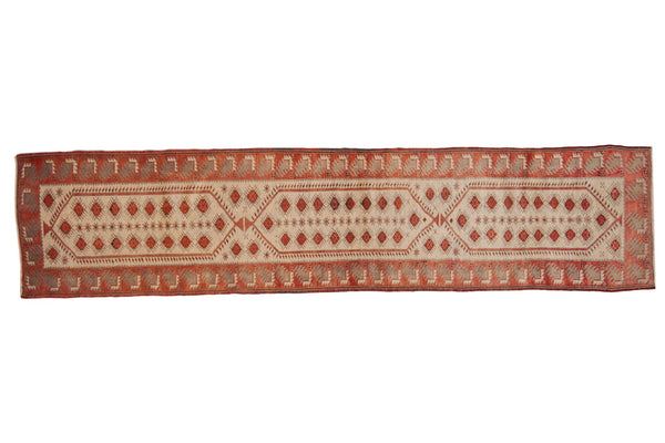 2x9 Vintage Distressed Oushak Rug Runner // ONH Item ee003822