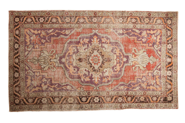 6.5x10.5 Vintage Distressed Oushak Carpet // ONH Item ee003825